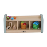 SafeSpace - 3 Compartment Shelf - Sage - Modern Teaching Aids NZ