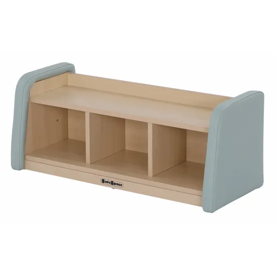 SafeSpace - 3 Compartment Shelf - Sage - Modern Teaching Aids NZ