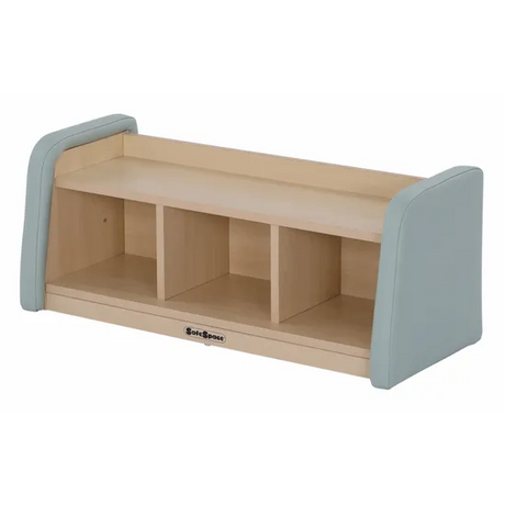SafeSpace - 3 Compartment Shelf - Sage - Modern Teaching Aids NZ