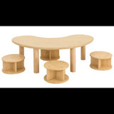 SafeSpace - Toddler Group Table & Stools - 5  Pieces - Modern Teaching Aids NZ