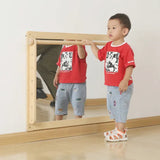 SafeSpace - Wall Mirror with Adjustable Barre - Natural - Modern Teaching Aids NZ