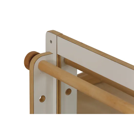 SafeSpace - Wall Mirror with Adjustable Barre - White - Modern Teaching Aids NZ