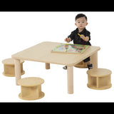 SafeSpace - Square Table & Stools - Modern Teaching Aids NZ