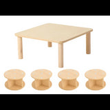 SafeSpace - Square Table & Stools - Modern Teaching Aids NZ