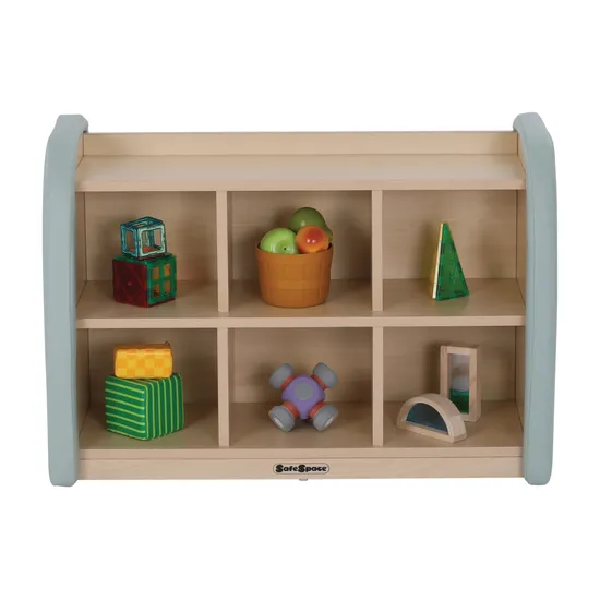 SafeSpace - 6 Compartment Shelf - Sage - Modern Teaching Aids NZ