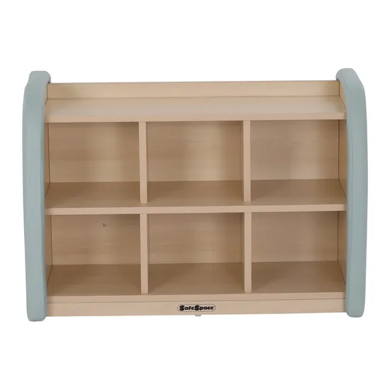 SafeSpace - 6 Compartment Shelf - Sage - Modern Teaching Aids NZ