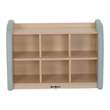 SafeSpace - 6 Compartment Shelf - Sage - Modern Teaching Aids NZ