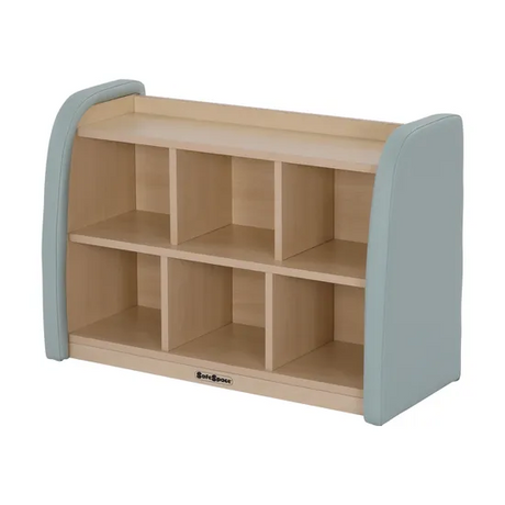 SafeSpace - 6 Compartment Shelf - Sage - Modern Teaching Aids NZ