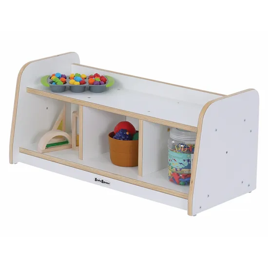 SafeSpace - Low Shelf - White - Modern Teaching Aids NZ