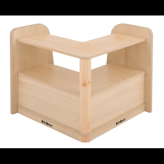 SafeSpace Corner Shelf - 60x60x60cm - Modern Teaching Aids NZ