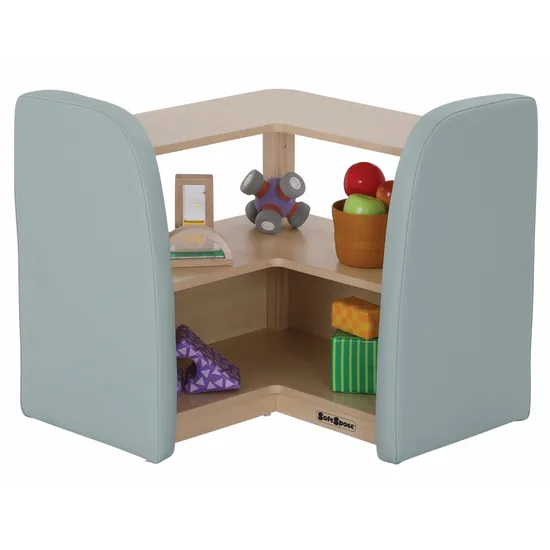 SafeSpace - Corner Unit - Sage - Modern Teaching Aids NZ