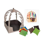 SafeSpace - Cozy Nook w Scarves & Cushions - Modern Teaching Aids NZ