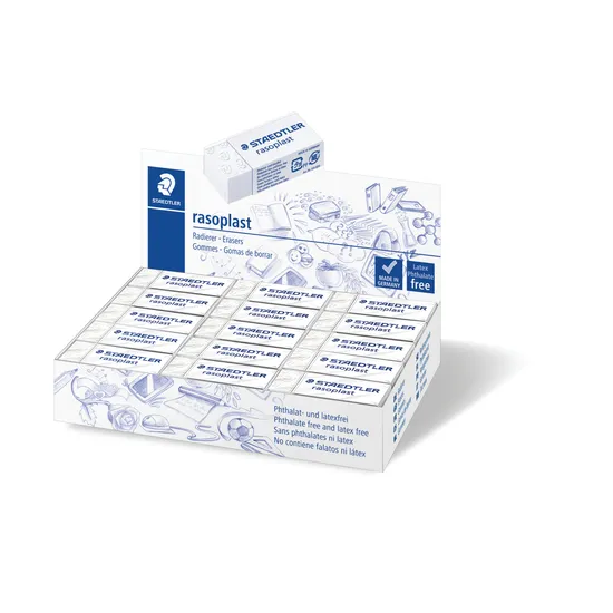 Staedtler Rasoplast Eraser Medium - PK 30 - Modern Teaching Aids NZ