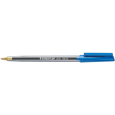 Staedtler Stick Ballpoints Medium Blue - Pack of 50 - Modern Teaching Aids NZ