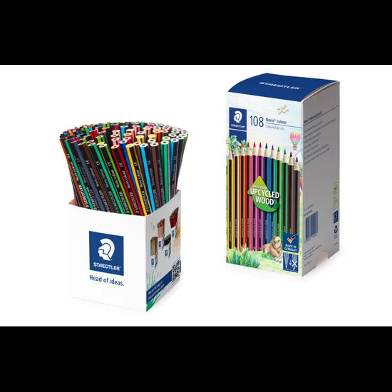 Staedtler Coloured Pencils - Pack of 108 - Modern Teaching Aids NZ