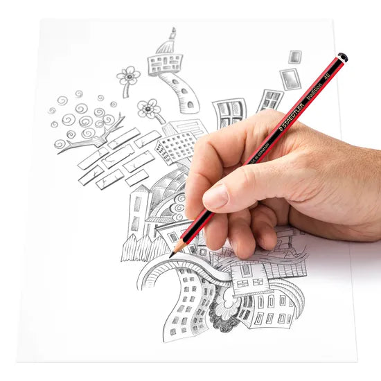 Staedtler Tradition Black Graphite 4B - Pack of 12 - Modern Teaching Aids NZ