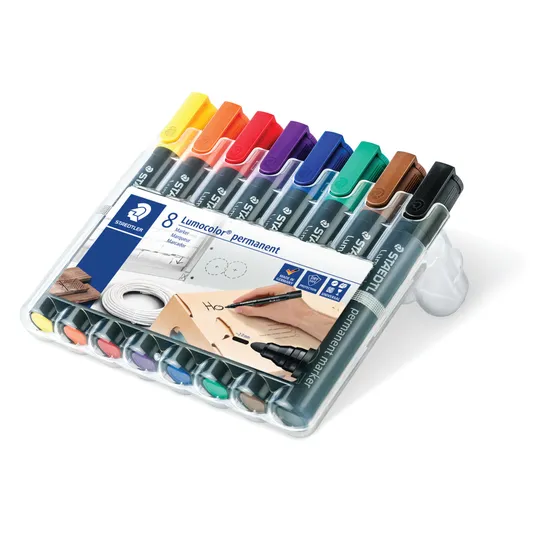 Staedtler Lumocolor Permanent Markers Assorted - Pack of 8 - Modern Teaching Aids NZ