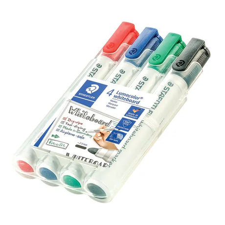Staedtler Lumocolor Whiteboard Markers Bullet Asst - Pack of 4 - Modern Teaching Aids NZ