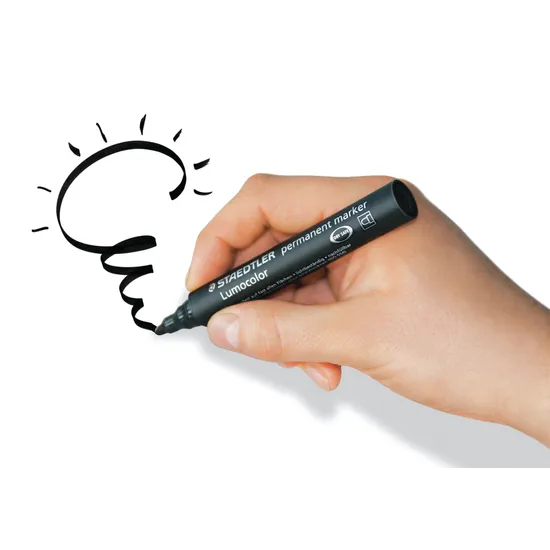Staedtler Lumocolor Permanent Bullet Markers Black - Pack of 10 - Modern Teaching Aids NZ