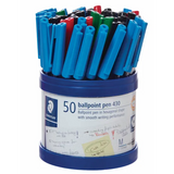 Staedtler 430 Stick Pen Medium Ast Cup of 50 - Modern Teaching Aids NZ