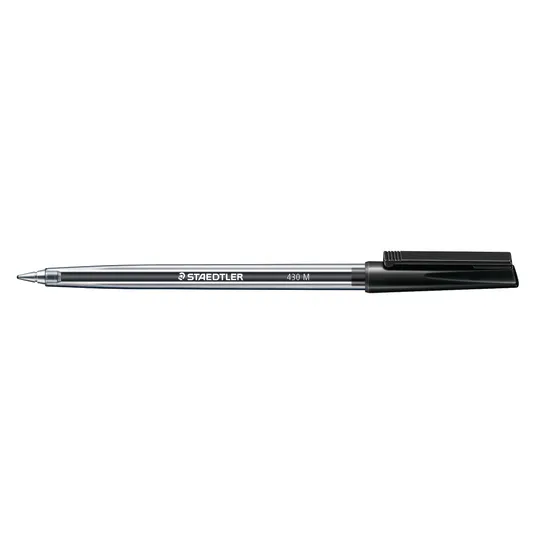 Staedtler 430 Stick Pen Medium Blk Pk 10 - Modern Teaching Aids NZ