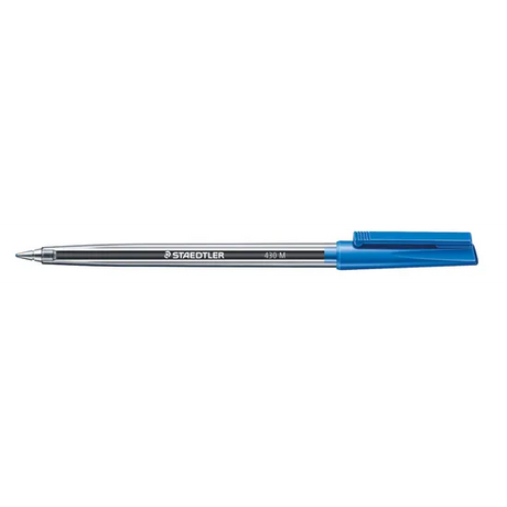 Staedtler 430 Stick Pen Medium Blu Pk 10 - Modern Teaching Aids NZ