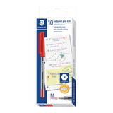 Staedtler 430 Stick Pen Medium Red Pk 10 - Modern Teaching Aids NZ