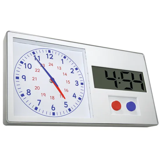 Dual Time Clock - Analogue & Digital - Modern Teaching Aids NZ