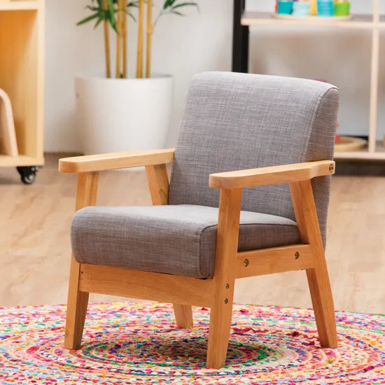 Stockholm Spaces - Children's Armchair - Grey - 31 cm Seat Height - Modern Teaching Aids NZ