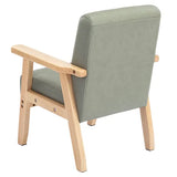 Stockholm Spaces - Children's Armchair - Green Faux Leather - 31 cm Seat Height - Modern Teaching Aids NZ