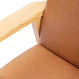 Stockholm Spaces - Children's Armchair - Tan Faux Leather - 31 cm Seat Height - Modern Teaching Aids NZ