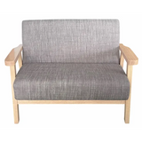 Stockholm Spaces - Childrens Double Sofa - Grey - 31 cm Seat Height - Modern Teaching Aids NZ