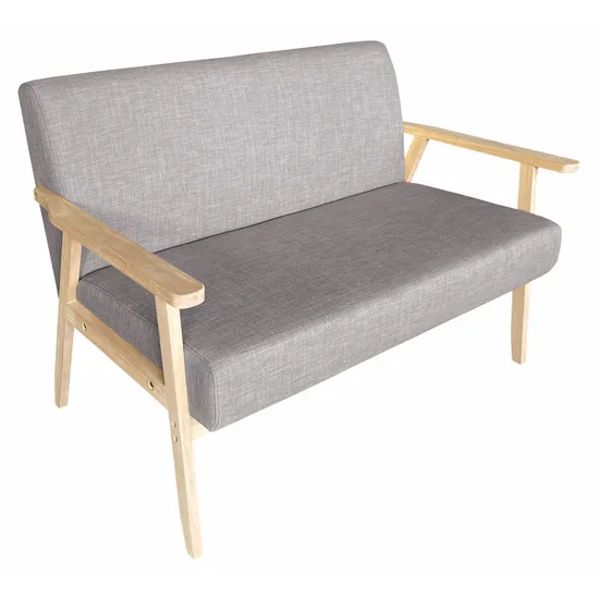 Stockholm Spaces - Childrens Double Sofa - Grey - 31 cm Seat Height - Modern Teaching Aids NZ