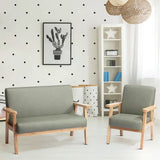 Stockholm Spaces - Children's Sofa - Green Faux Leather - 31 cm Seat Height - Modern Teaching Aids NZ