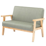 Stockholm Spaces - Children's Sofa - Green Faux Leather - 31 cm Seat Height - Modern Teaching Aids NZ