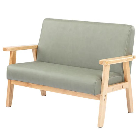 Stockholm Spaces - Children's Sofa - Green Faux Leather - 31 cm Seat Height - Modern Teaching Aids NZ