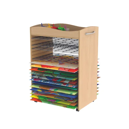 Stockholm Mobile 20 Shelf Drying Rack - Modern Teaching Aids NZ