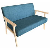 Stockholm Spaces - Adult Double Sofa - Blue - Modern Teaching Aids NZ