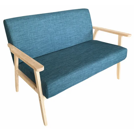 Stockholm Spaces - Adult Double Sofa - Blue - Modern Teaching Aids NZ