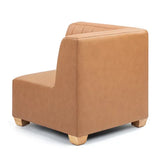 Stockholm Spaces - Childrens Modular Sofa - Corner - Tan Faux Leather - Modern Teaching Aids NZ