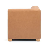 Stockholm Spaces - Childrens Modular Sofa - Corner - Tan Faux Leather - Modern Teaching Aids NZ