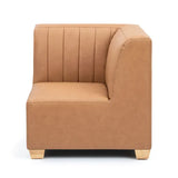 Stockholm Spaces - Childrens Modular Sofa - Tan Faux Leather - Set of 4 - Modern Teaching Aids NZ