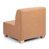 Stockholm Spaces - Childrens Modular Sofa - Straight - Tan Faux Leather - Modern Teaching Aids NZ