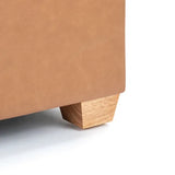 Stockholm Spaces - Childrens Modular Sofa - Ottoman - Tan Faux Leather - Modern Teaching Aids NZ