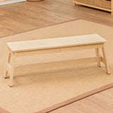Stockholm Spaces - Long Wooden Stool - Modern Teaching Aids NZ