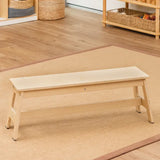 Stockholm Spaces - Long Wooden Stool - Modern Teaching Aids NZ