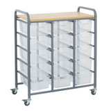 Ergerite - Triple Storage Unit & Tubs - Modern Teaching Aids NZ
