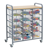 Ergerite - Triple Storage Unit & Tubs - Modern Teaching Aids NZ