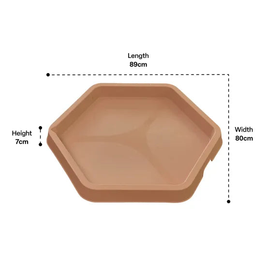 MTA Spaces - Hex Tray - Sand - 80x89x7cm - Modern Teaching Aids NZ