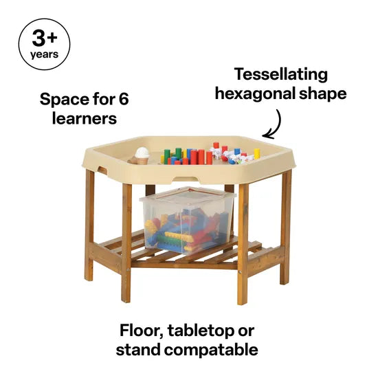 MTA Spaces - Hex Tray - Sand - 80x89x7cm - Modern Teaching Aids NZ